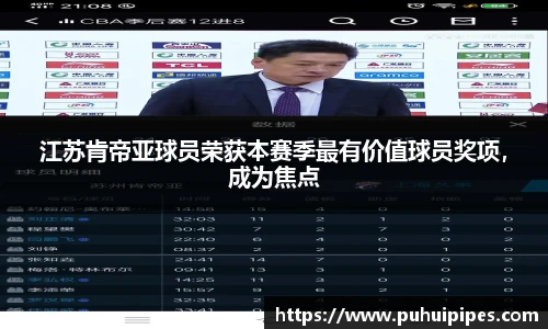 江苏肯帝亚球员荣获本赛季最有价值球员奖项，成为焦点